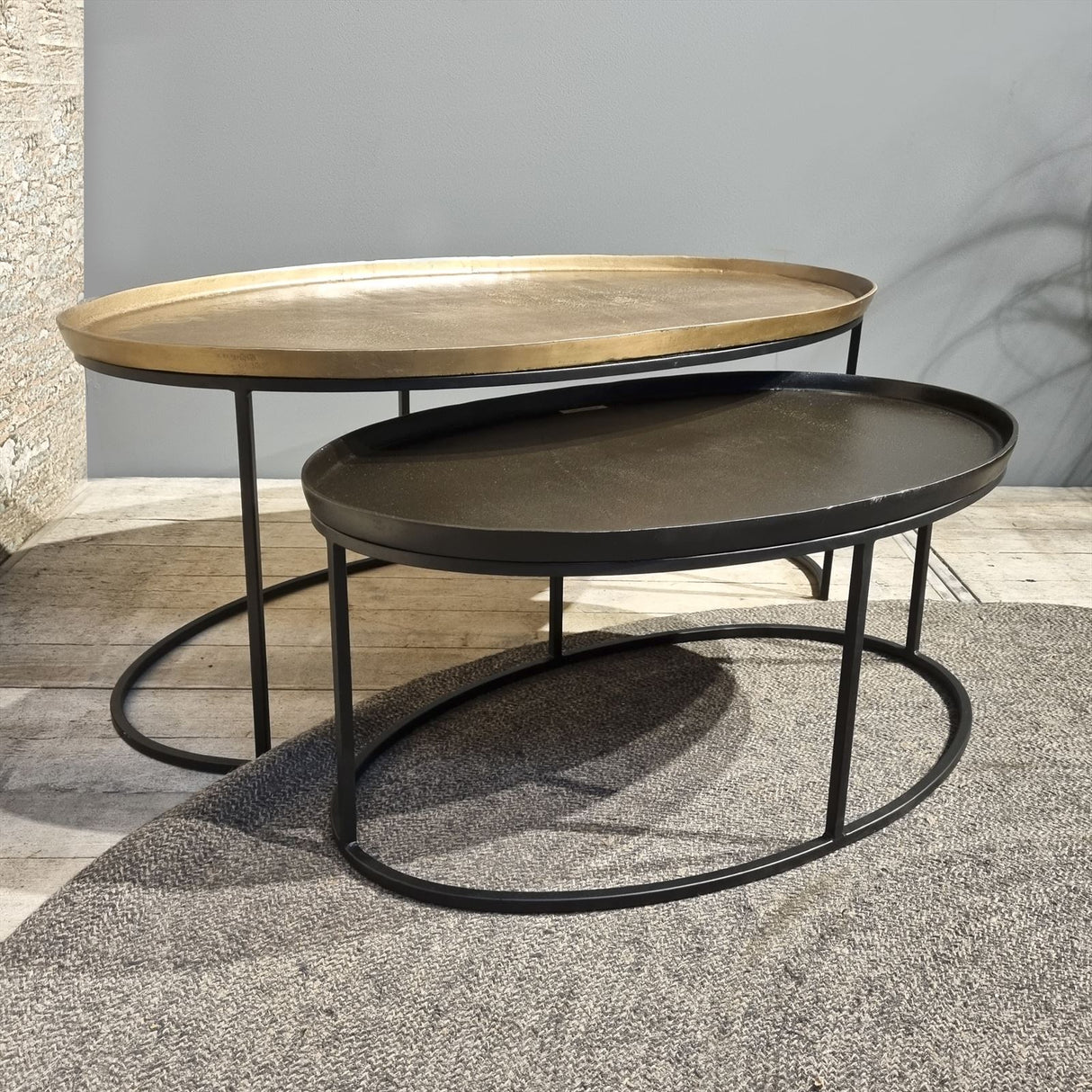 Antique Brass & Bronze Coffee Table 106