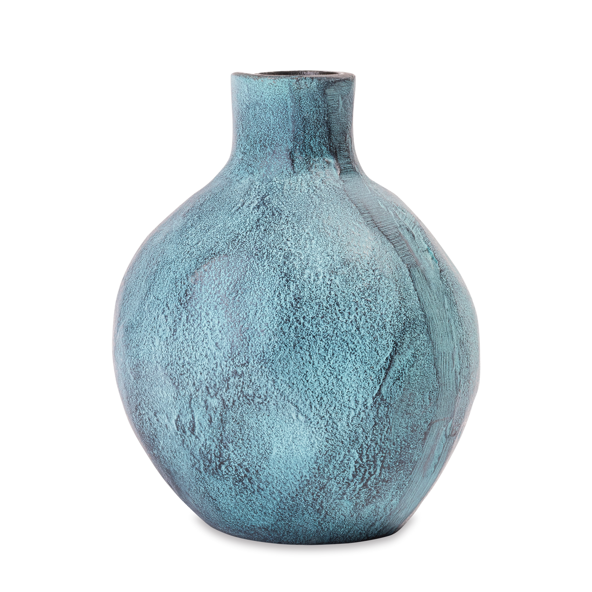 Blue Patina Decorative Vase