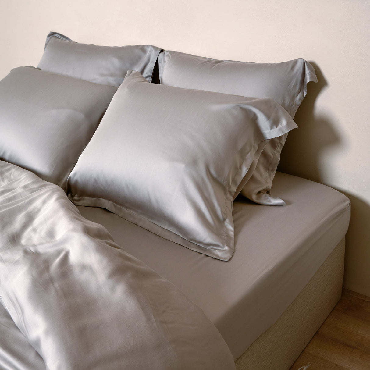 Tencel hoeslaken taupe