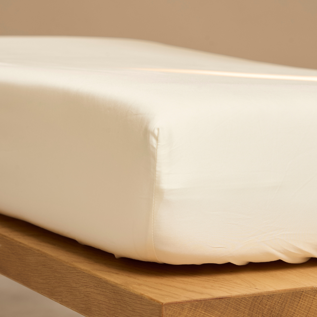 Tencel hoeslaken off white