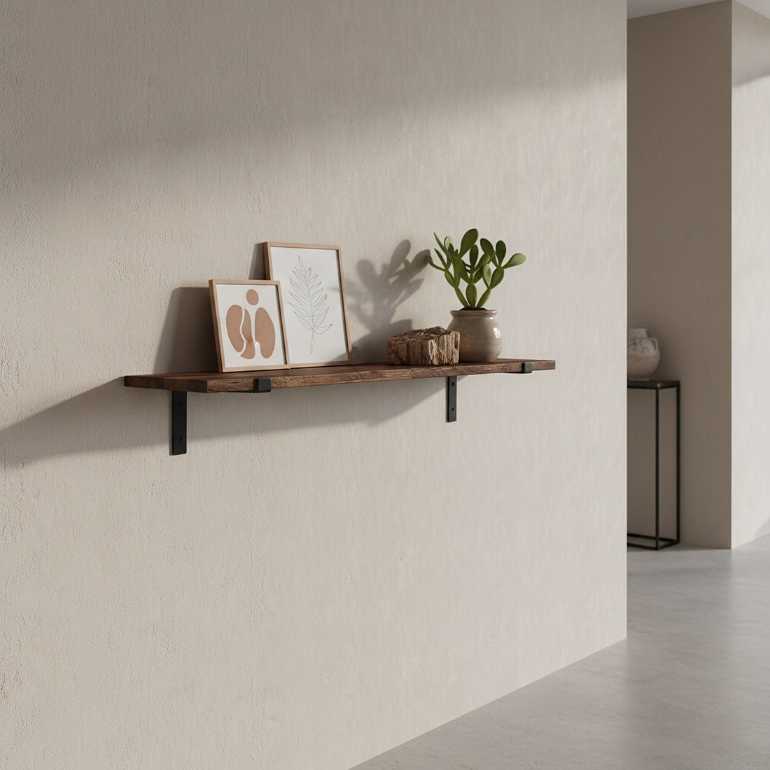 Factory wandplank - FSC-gerecycled hout - 120 cm