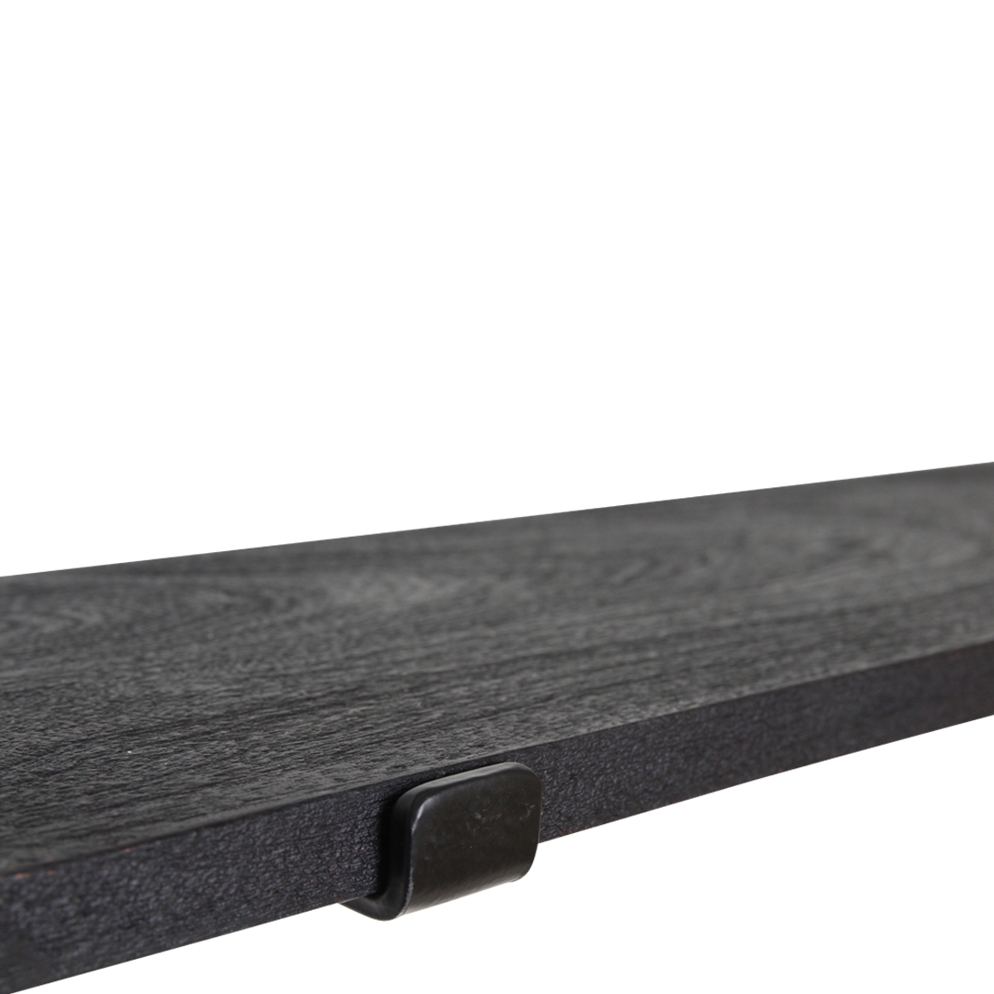 Factory wandplank zwart - FSC-gerecycled hout - 80 cm