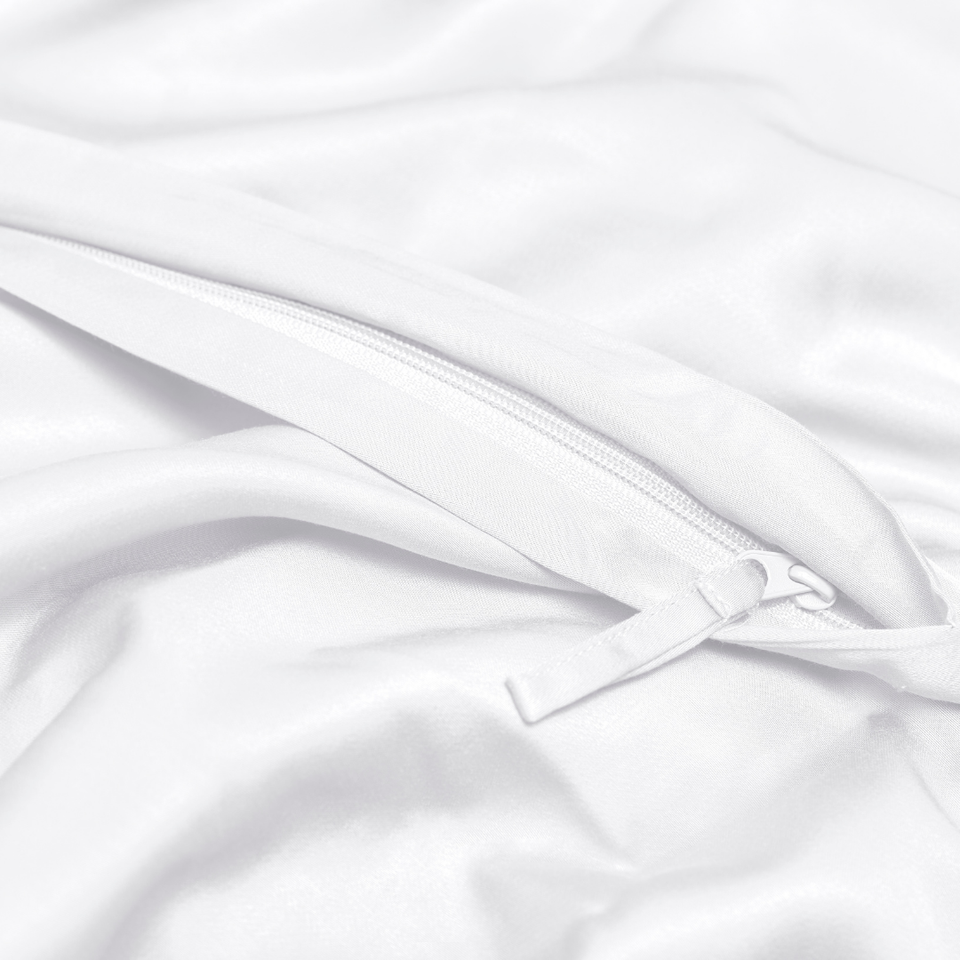 Bamboe dekbedovertek wit