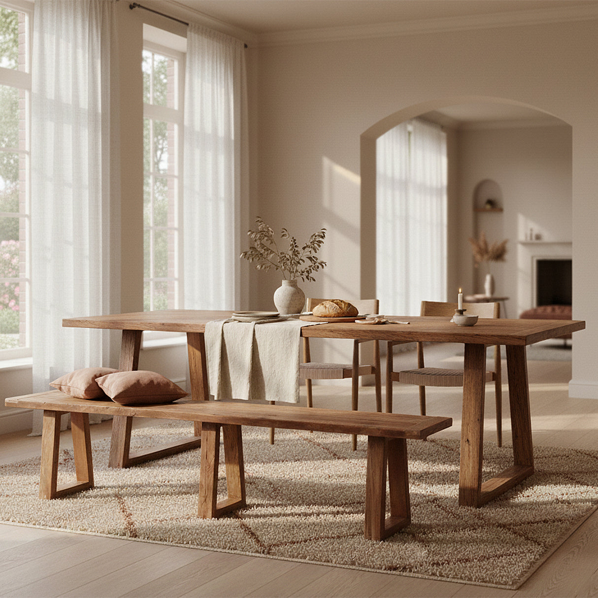 Farmwood eetkamerbank - 200 cm