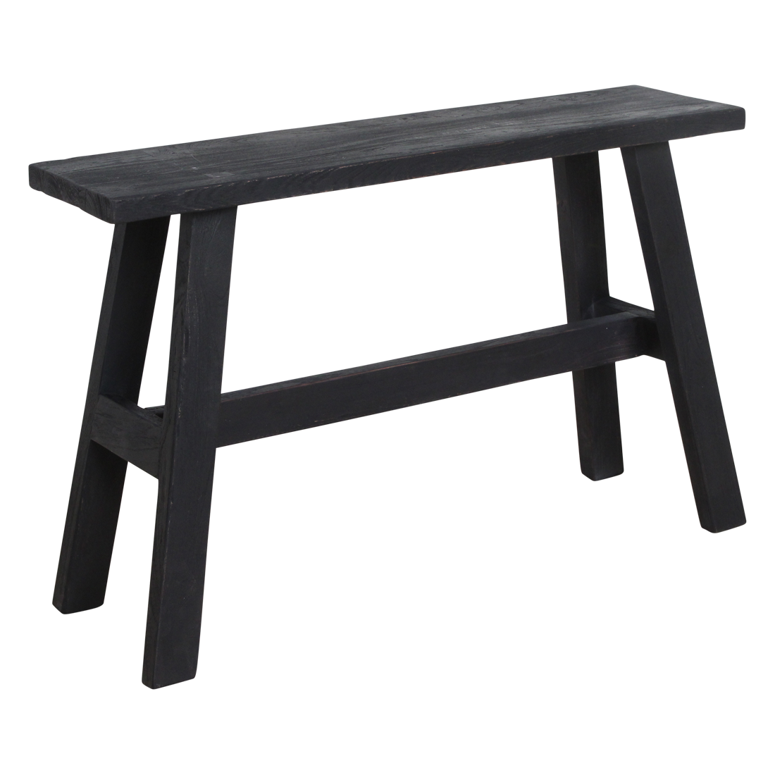 Zwarte "bus stop" bankje large - 85x20x50 cm