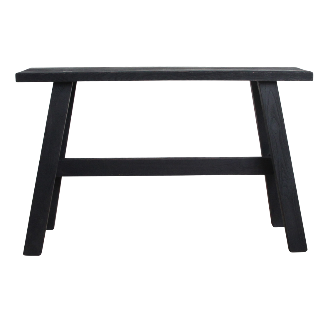 Zwarte "bus stop" bankje large - 85x20x50 cm