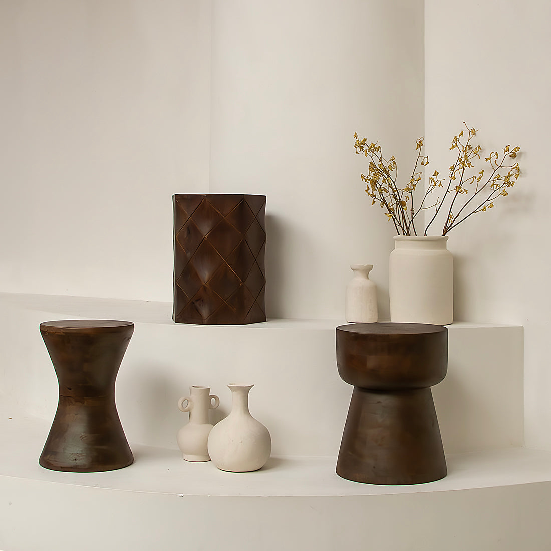 Chalk decoratieve vaas Mandore M - 22x22x31 cm