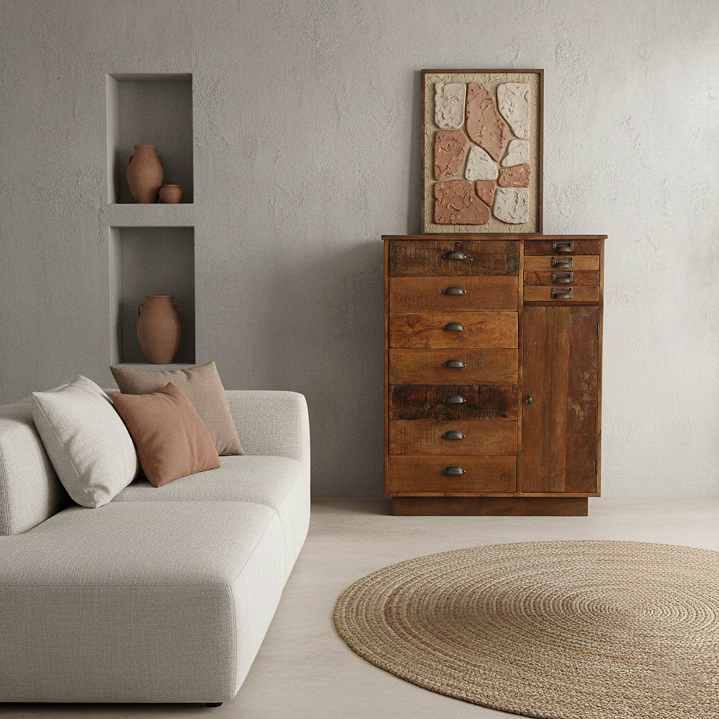 Factory dressoir met meerdere laden