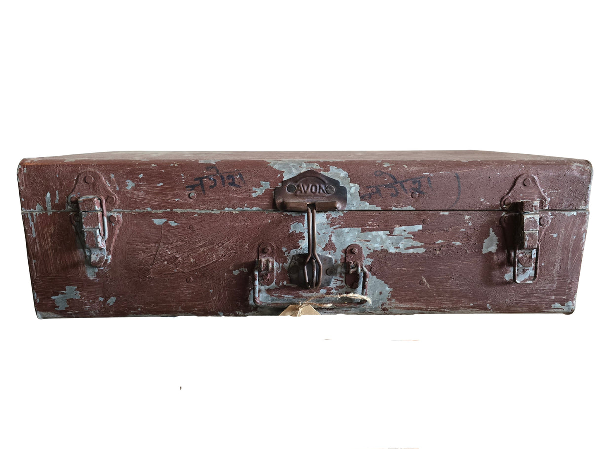 Vintage reiskoffer metaal K-07