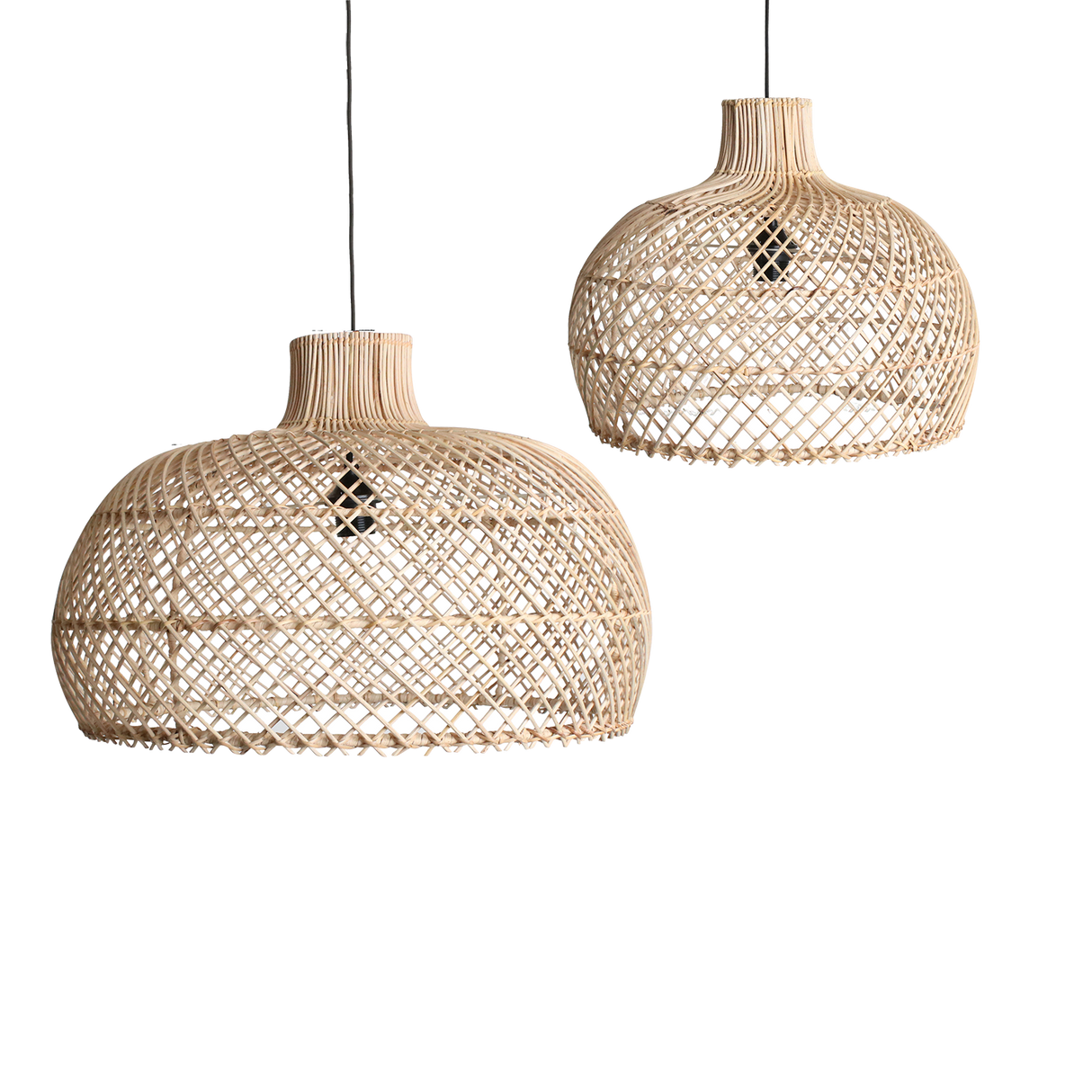 Maze rotan hanglamp naturel - Ø 42x36 cm