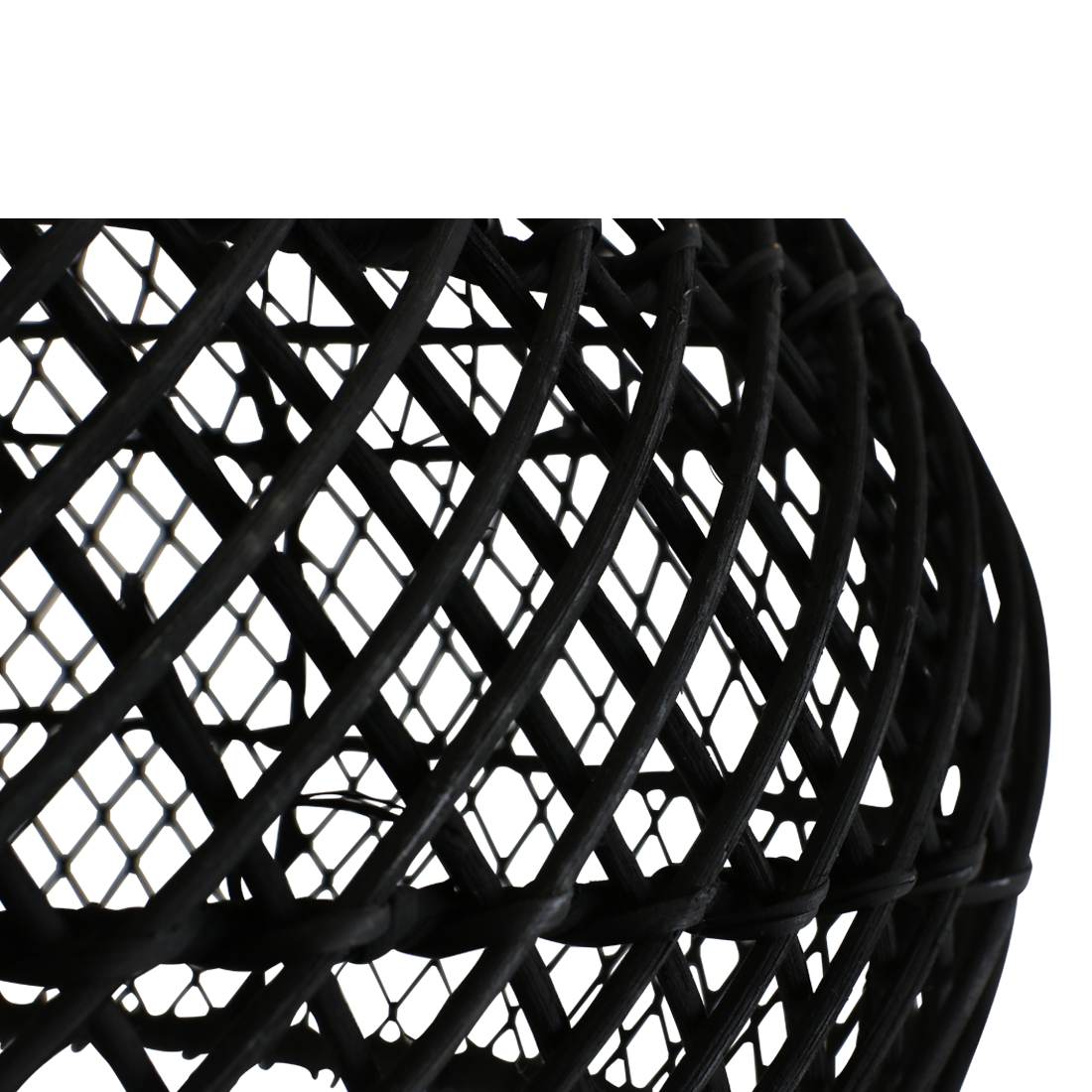 Maze rotan hanglamp zwart - Ø 42x36 cm