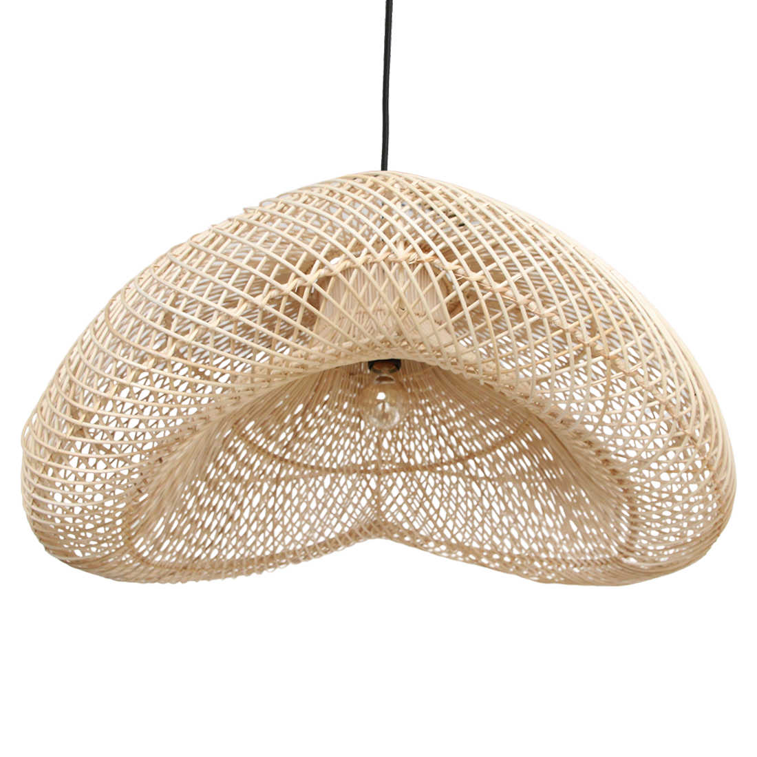 Maze rotan hanglamp organic XL - Ø 75x31 cm