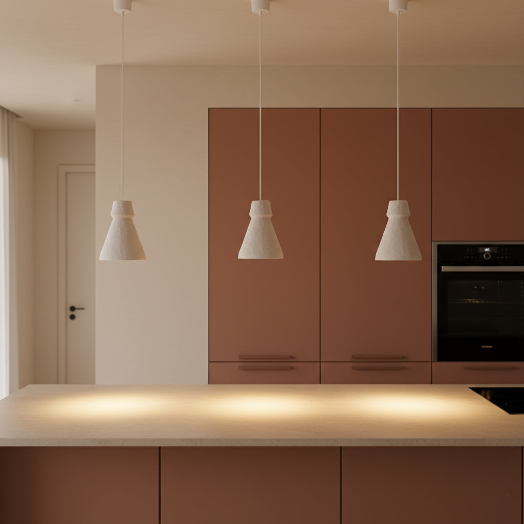 Chalk hanglamp Pugal - 17x17x23,5 cm