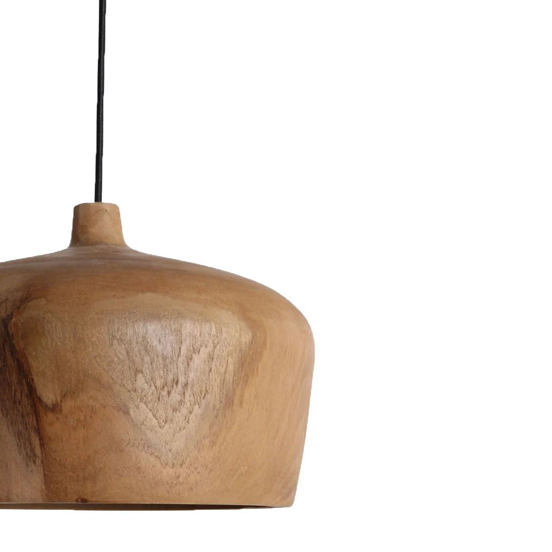 Sirocco teakhouten hanglamp Dome - Ø 30x20 cm