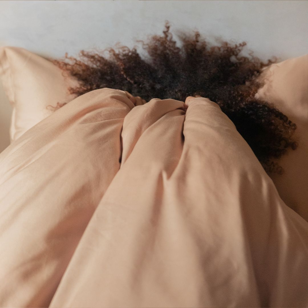 Tencel dekbedovertrek peach