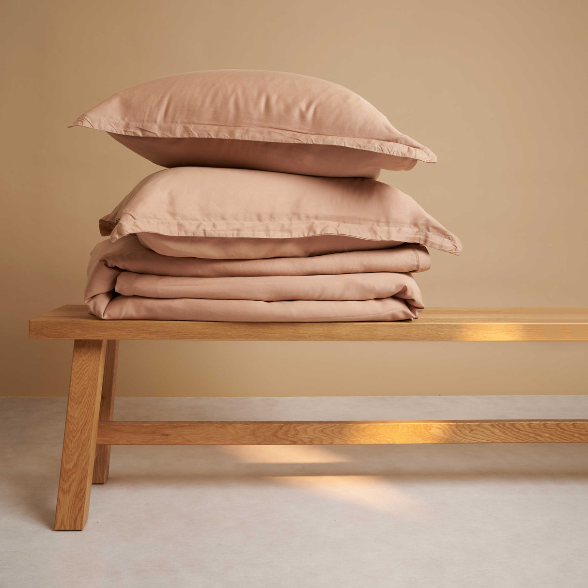 Tencel dekbedovertrek peach