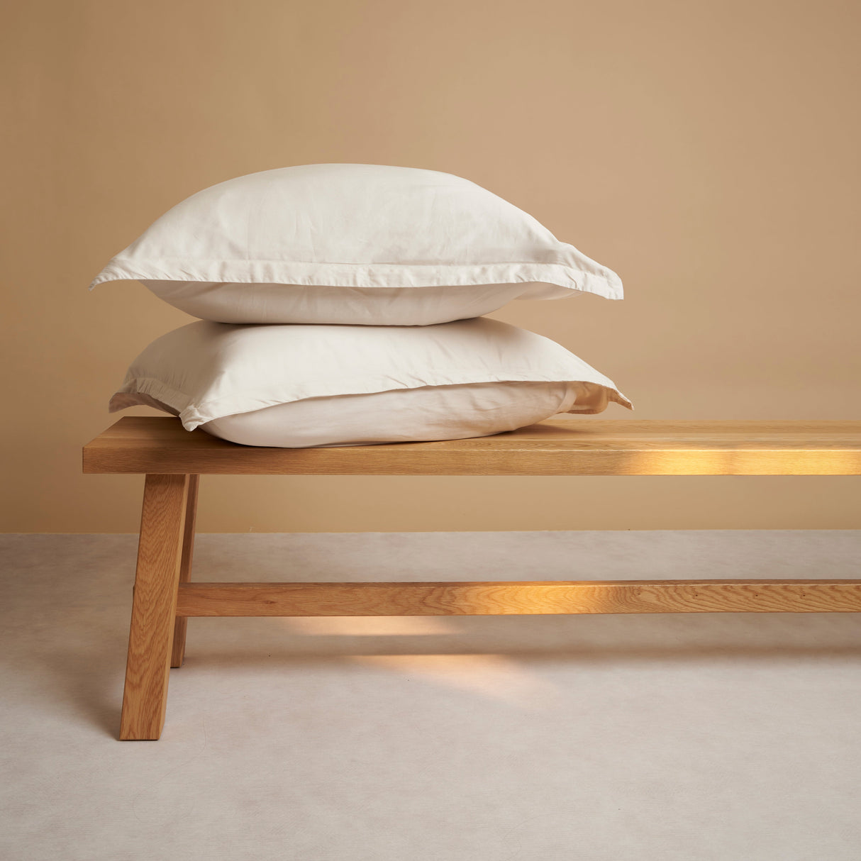 Tencel kussensloop beige