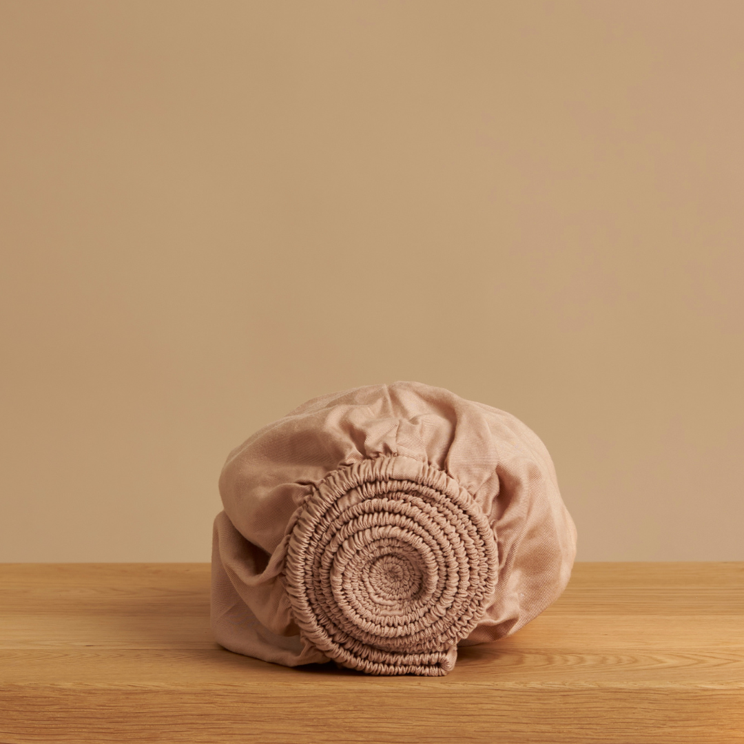 Tencel hoeslaken peach