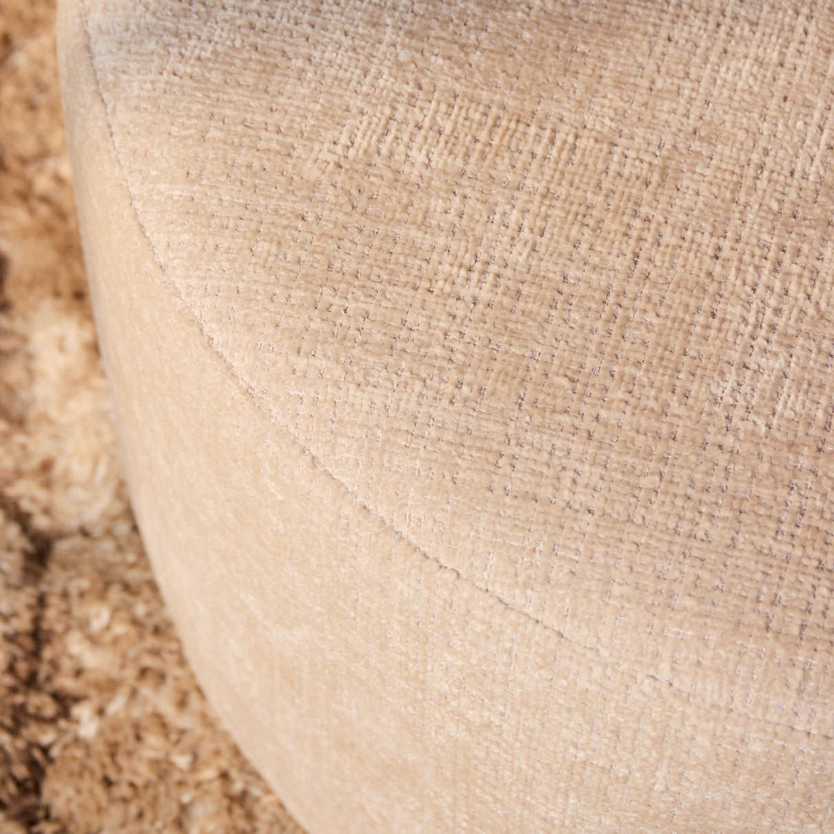 My Sofa Hocker | Rond | 60 cm | Cremona 02 | Beige
