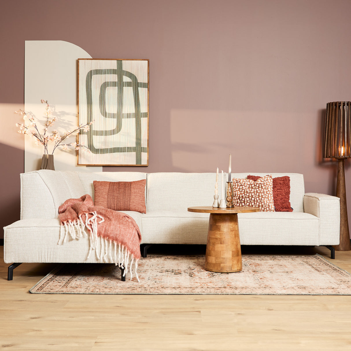 MySofa Floris | Divan Links + 2,5 zits | Beige
