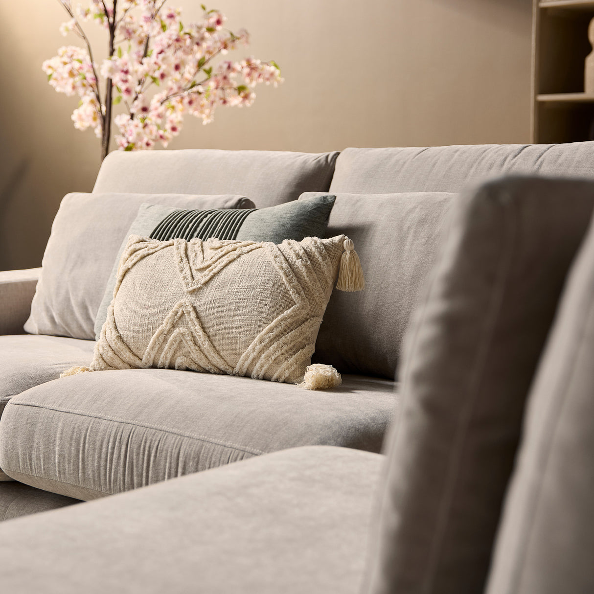 MySofa Jesse | 2,5 zits + Ottomane Rechts | Beige