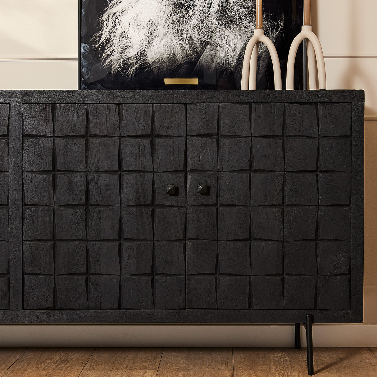 Dressoir Brandy Black | 220 cm