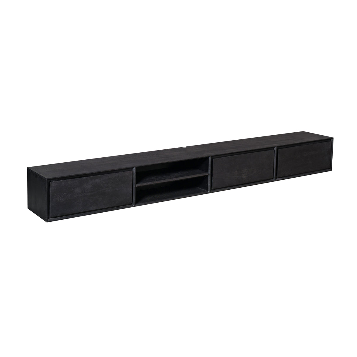 Zwevend tv meubel Ambiance Black | 280 cm