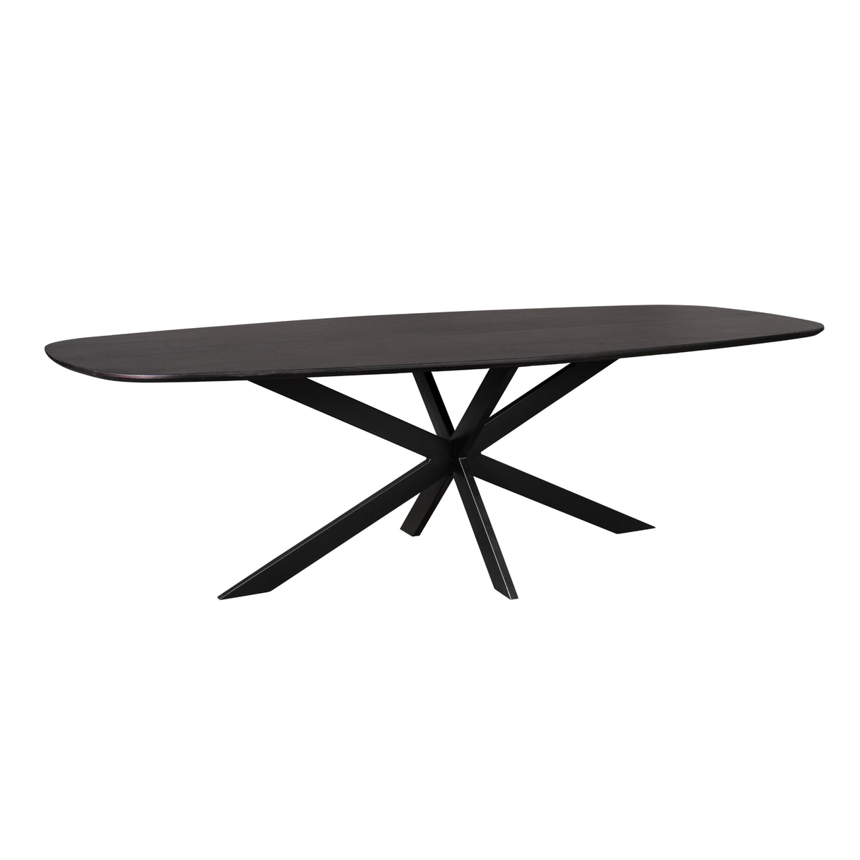 Eiken eettafel Ferris | Deens Ovaal 280 cm | Zwart