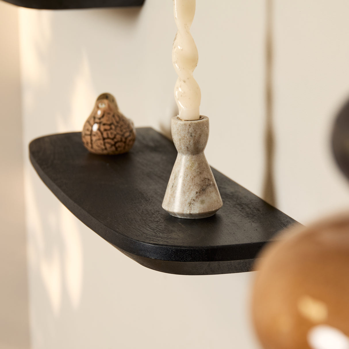 Wandplank Gusta Black | 60 cm | Set van 3