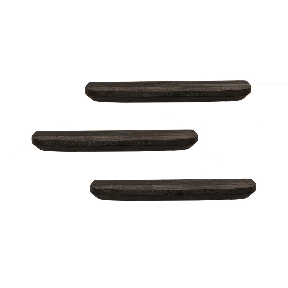 Wandplank Gusta Black | 60 cm | Set van 3