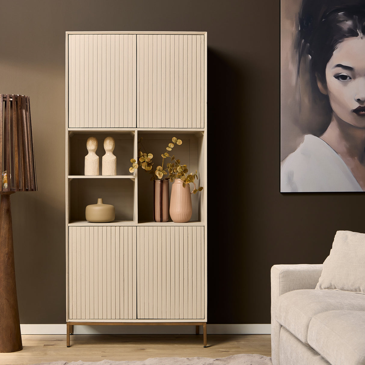Vakkenkast Madison Sand | 90 cm