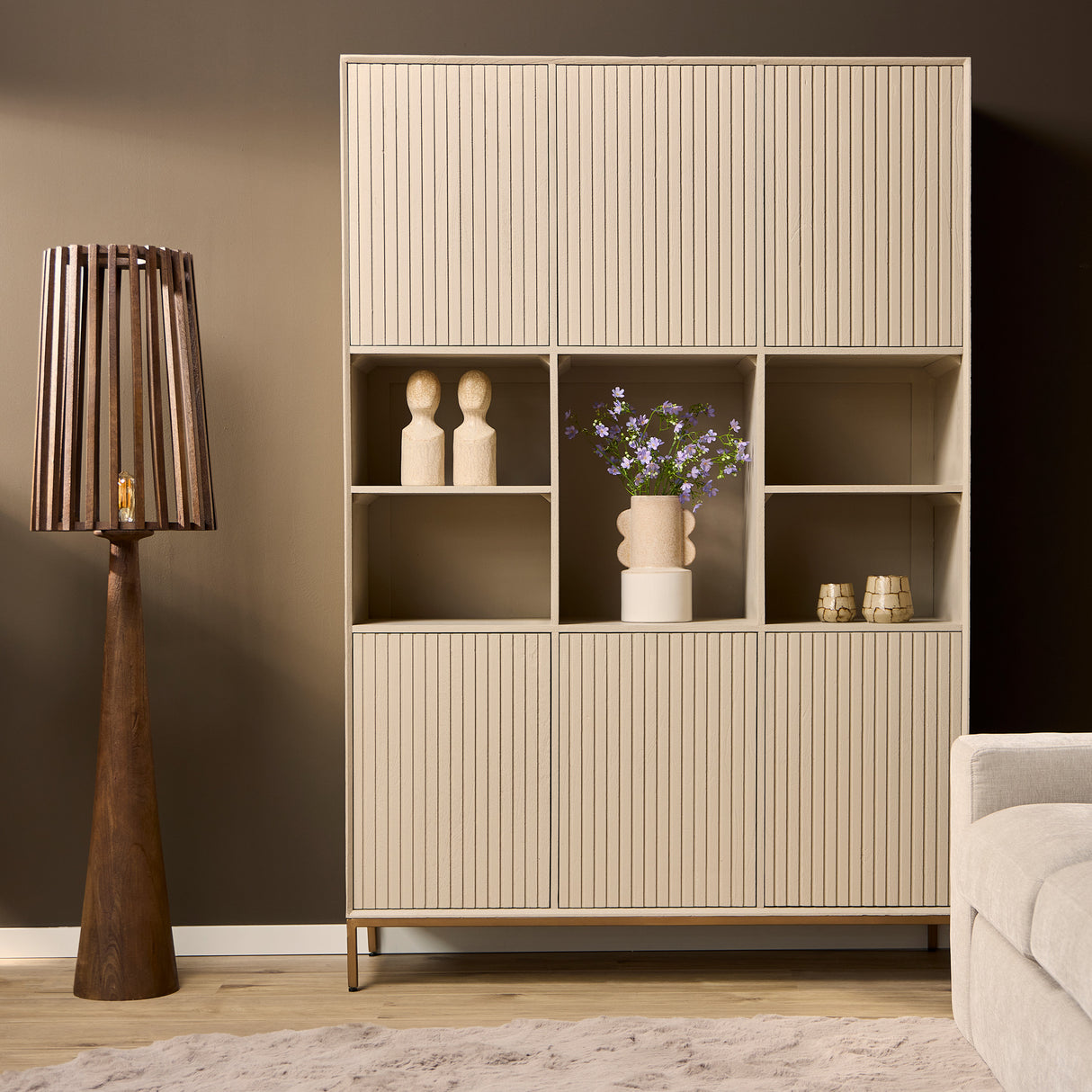 Vakkenkast Madison XL Sand | 135 cm