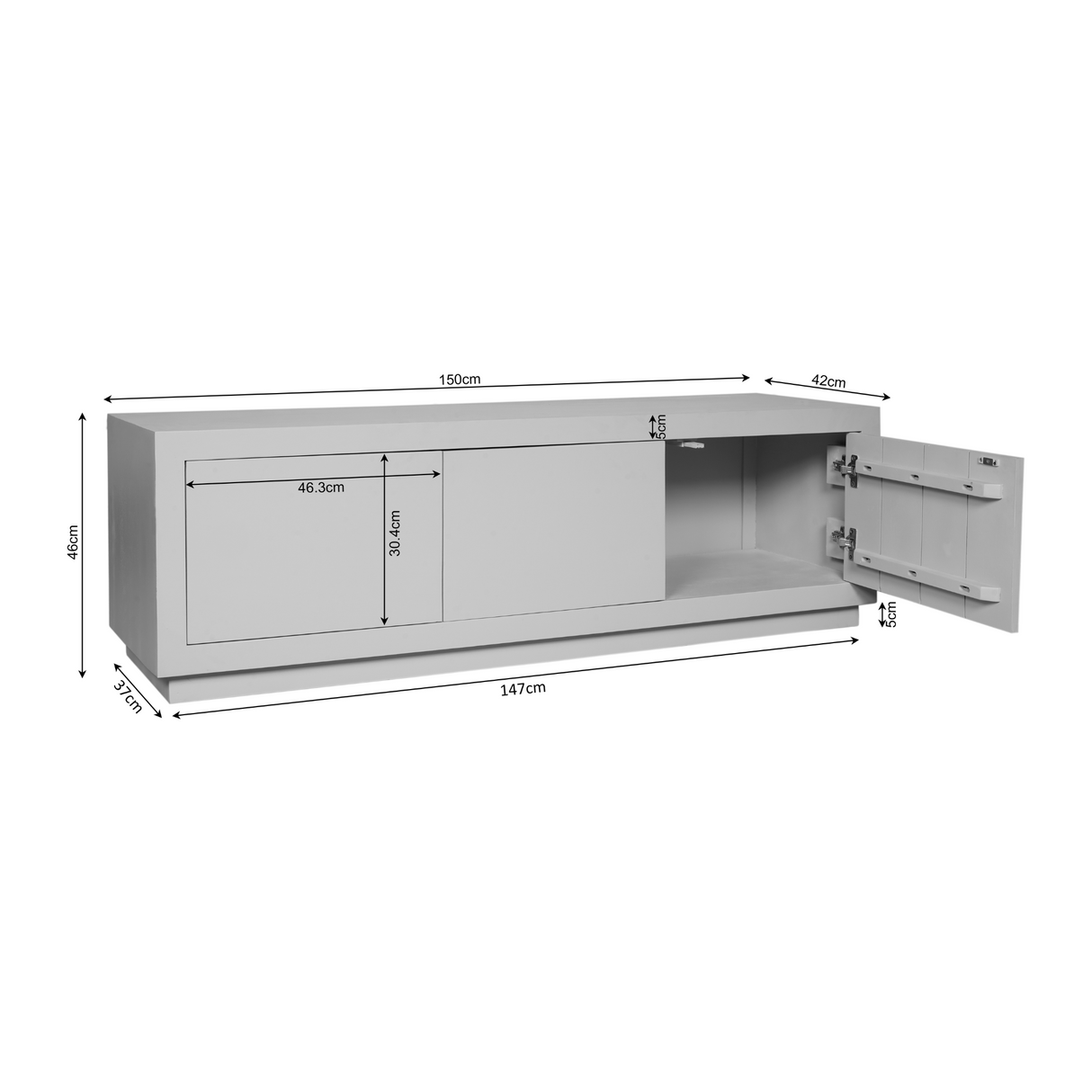 Tv meubel Brussel Brown | 150 cm