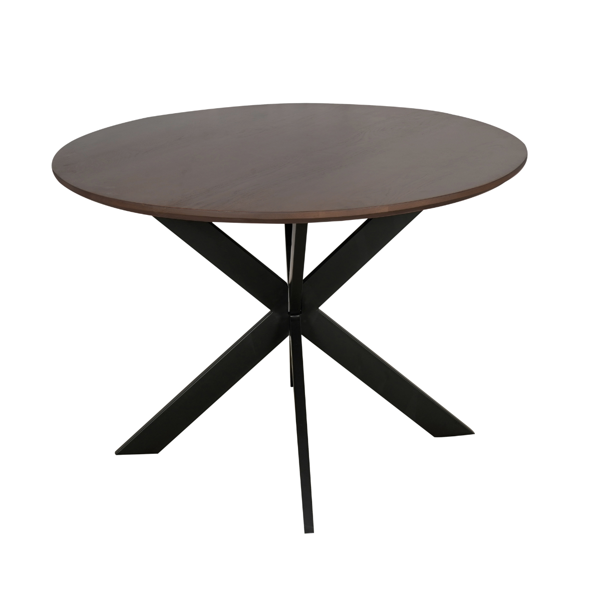 Eettafel Madison Walnut | 110 cm | Poot Black