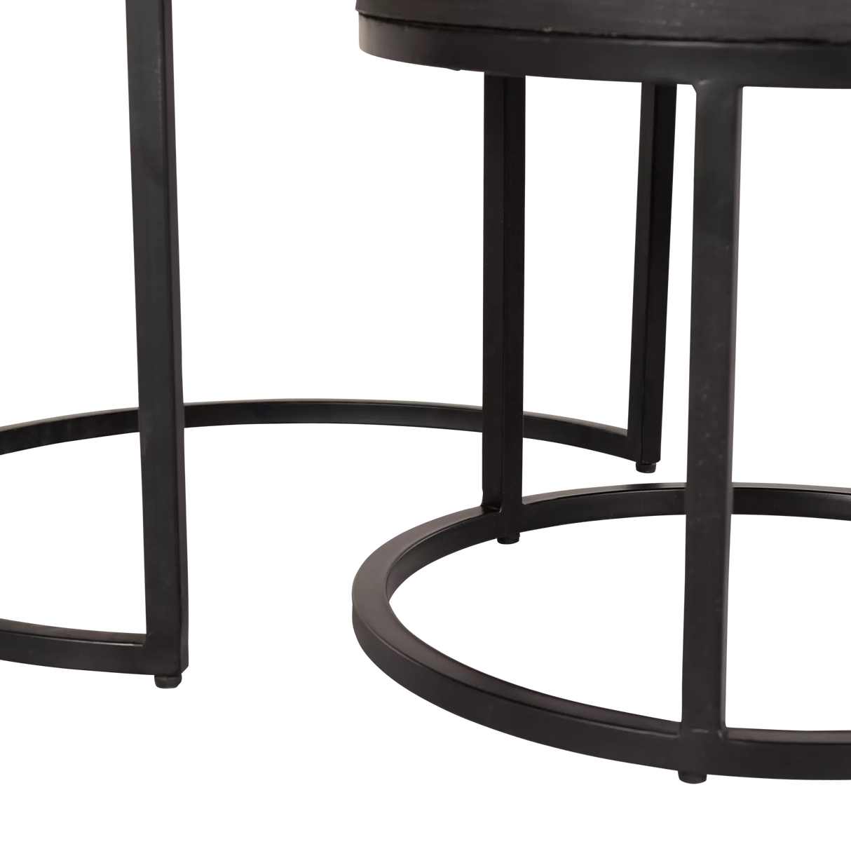 Salontafel set Ora | Zwart Kadappa Stone 60-45 cm