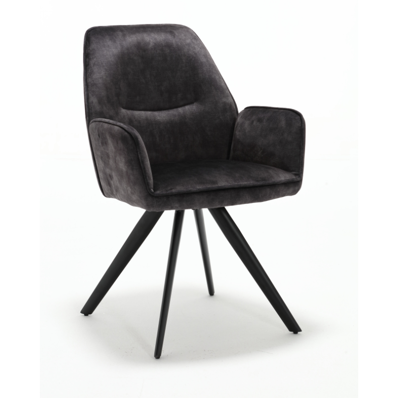 Eetkamerstoel Nova | Antraciet (set of 2)
