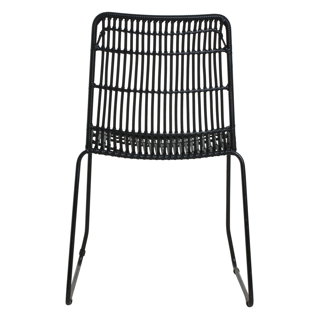 Jane zwarte tuinstoel (set of 2)