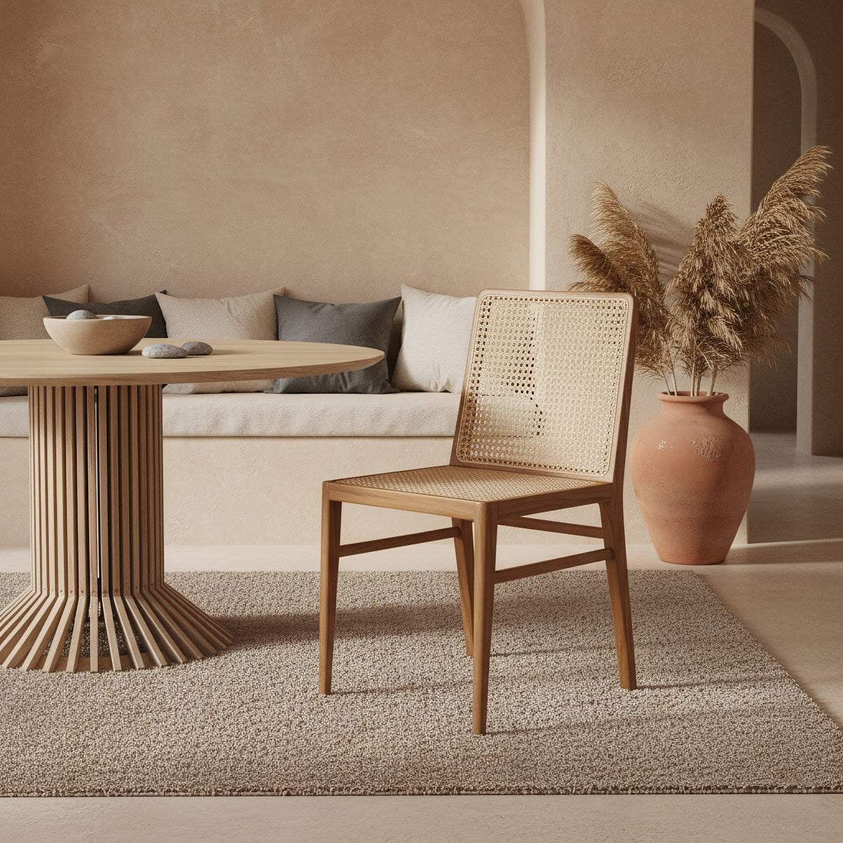 Nova teakhouten eetkamerstoel - naturel (set of 2)