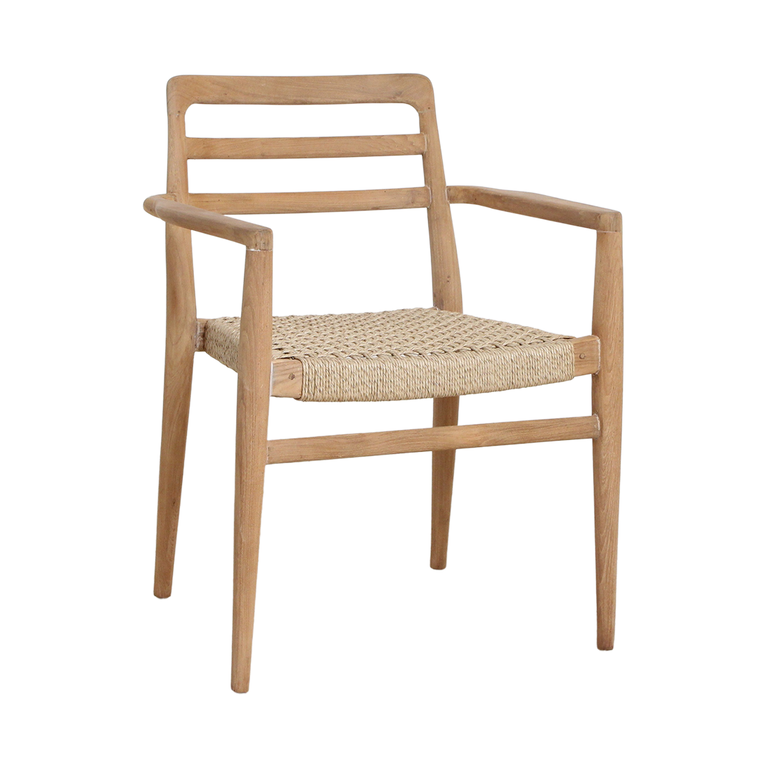 Verano teak tuinstoel met armleuning - Naturel (set of 2)