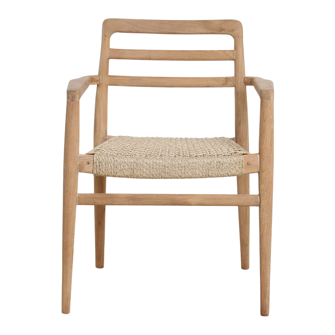 Verano teak tuinstoel met armleuning - Naturel (set of 2)