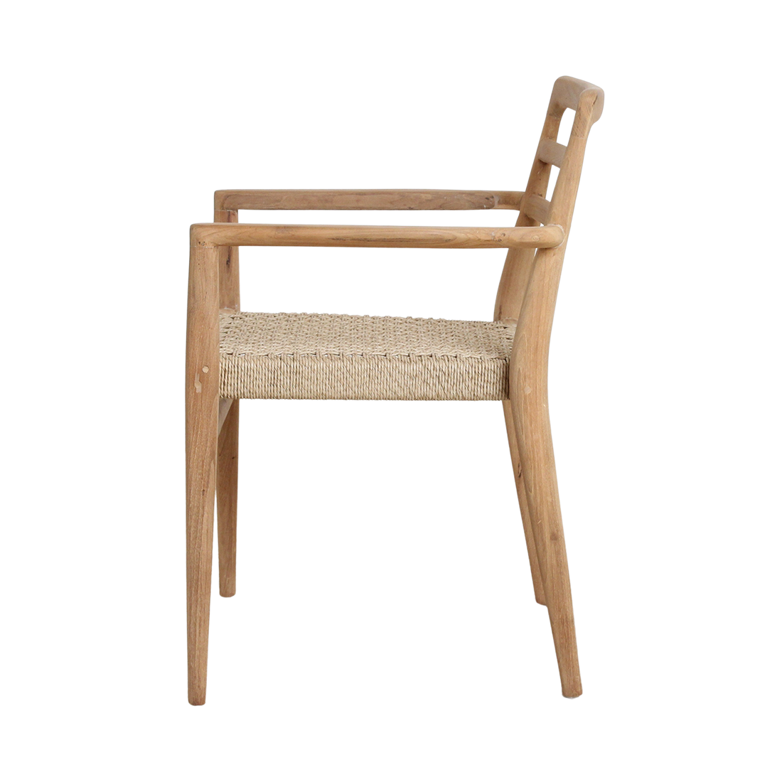 Verano teak tuinstoel met armleuning - Naturel (set of 2)