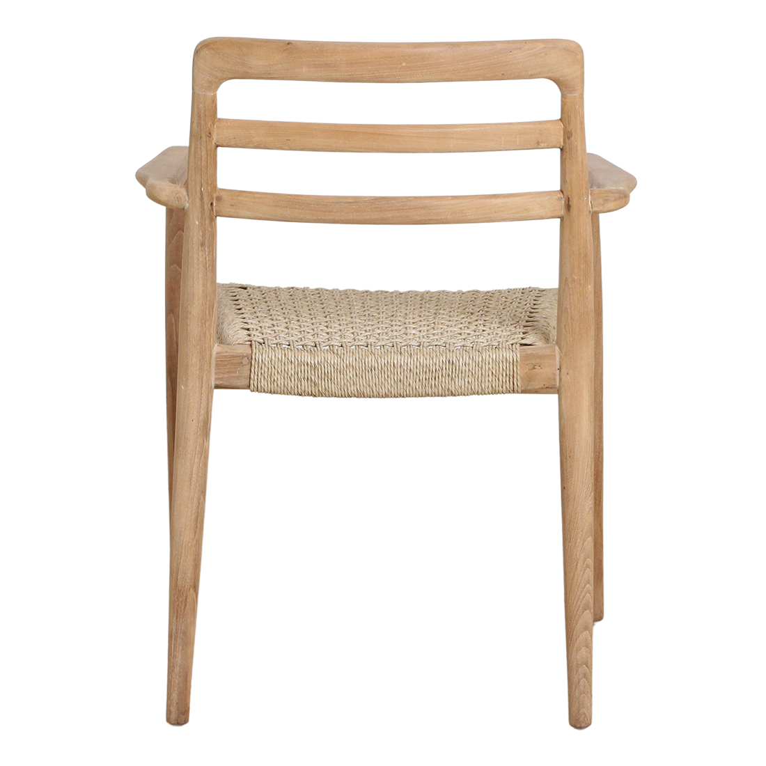 Verano teak tuinstoel met armleuning - Naturel (set of 2)