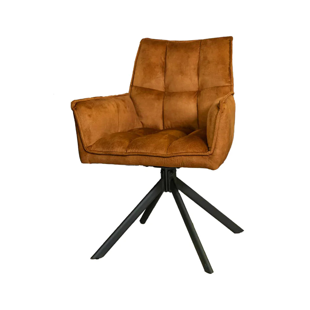 Eetkamerstoel Dani | Velvet Gold (set of 2)