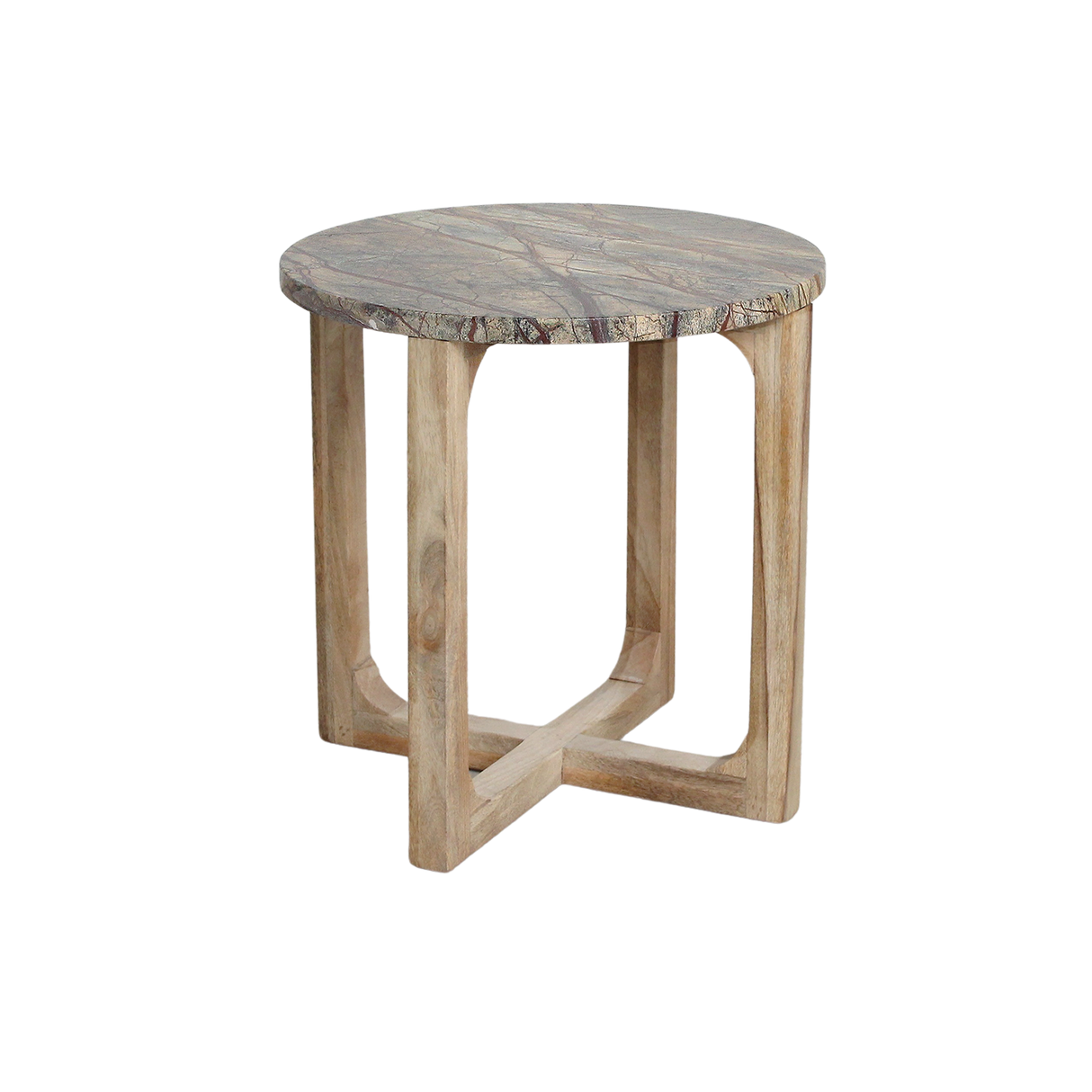 Marmeren bijzettafel Bizar - 50x50x50 cm