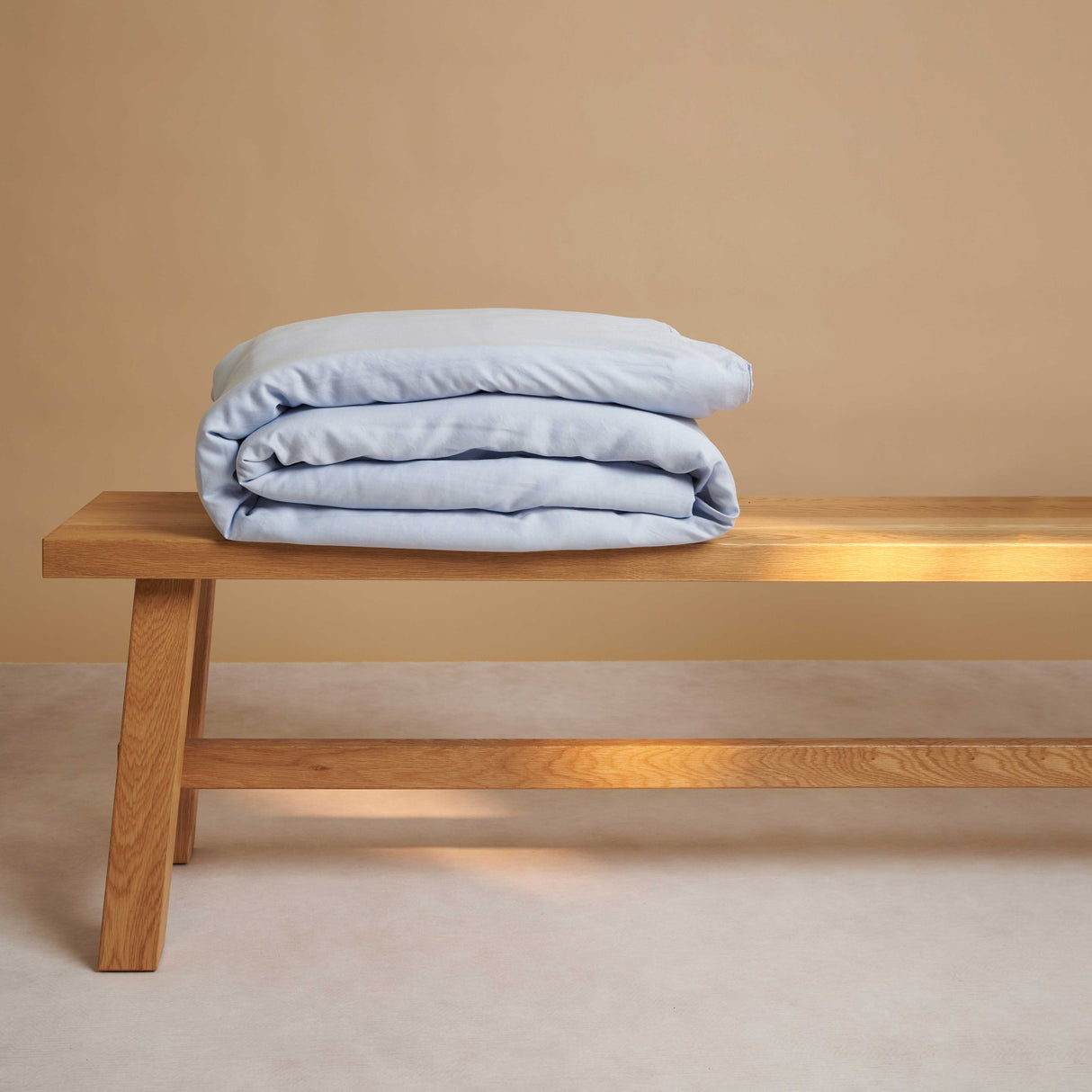 Tencel dekbedovertrek licht blauw
