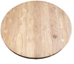 Eetkamer tafelblad Rond Massief Teak 150