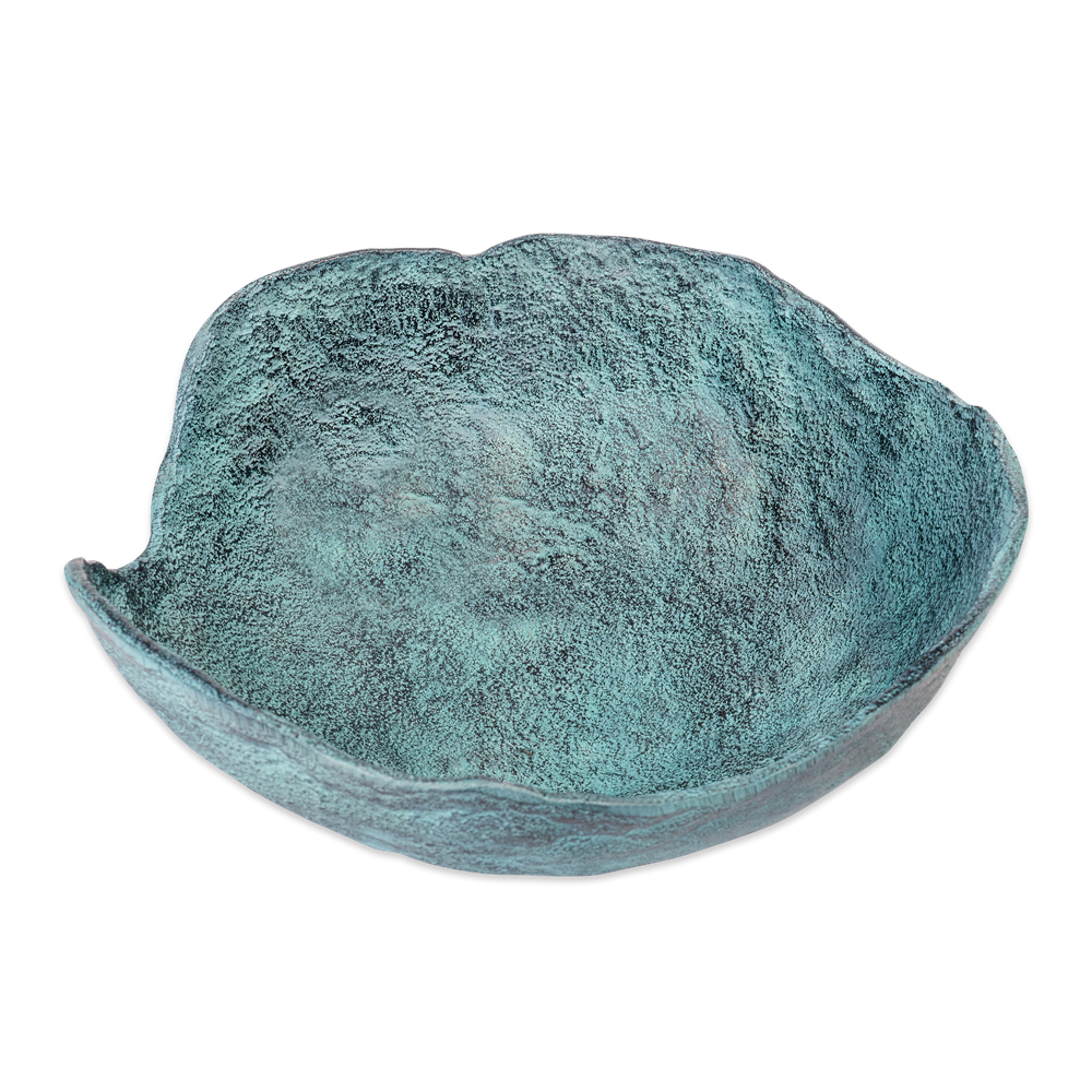 Schaal Decoratief Blauw Patina Middel (set of 4)