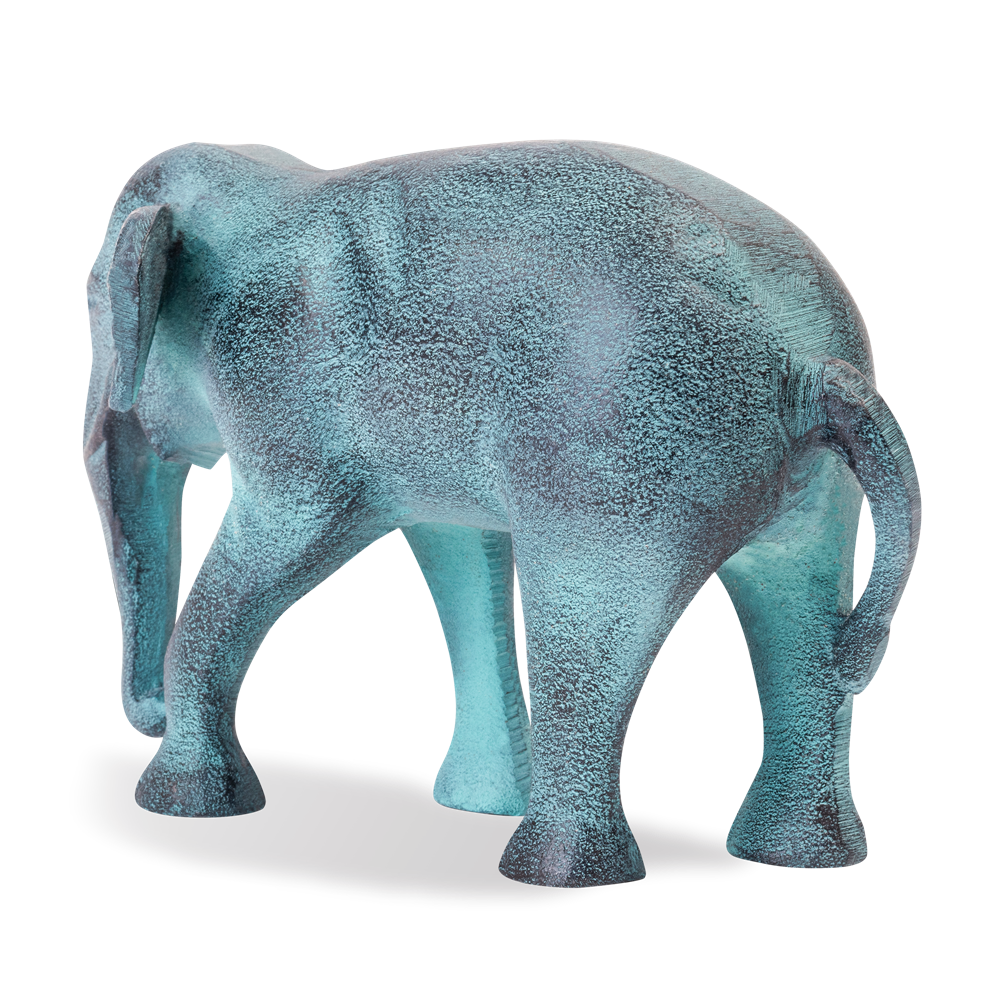Sculptuur Olifant Blauw Patina (set of 4)
