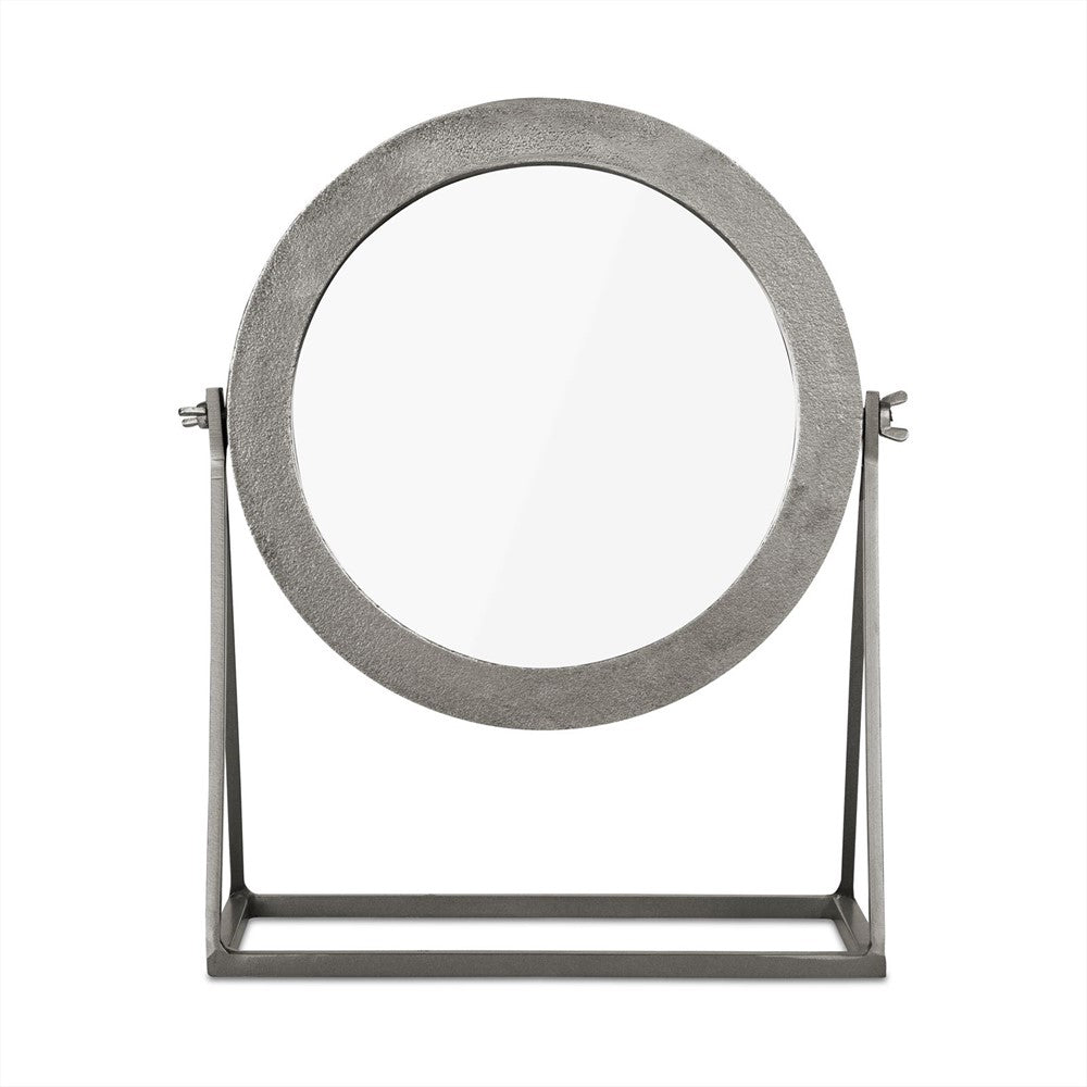 Spiegel op Standaard Zilver