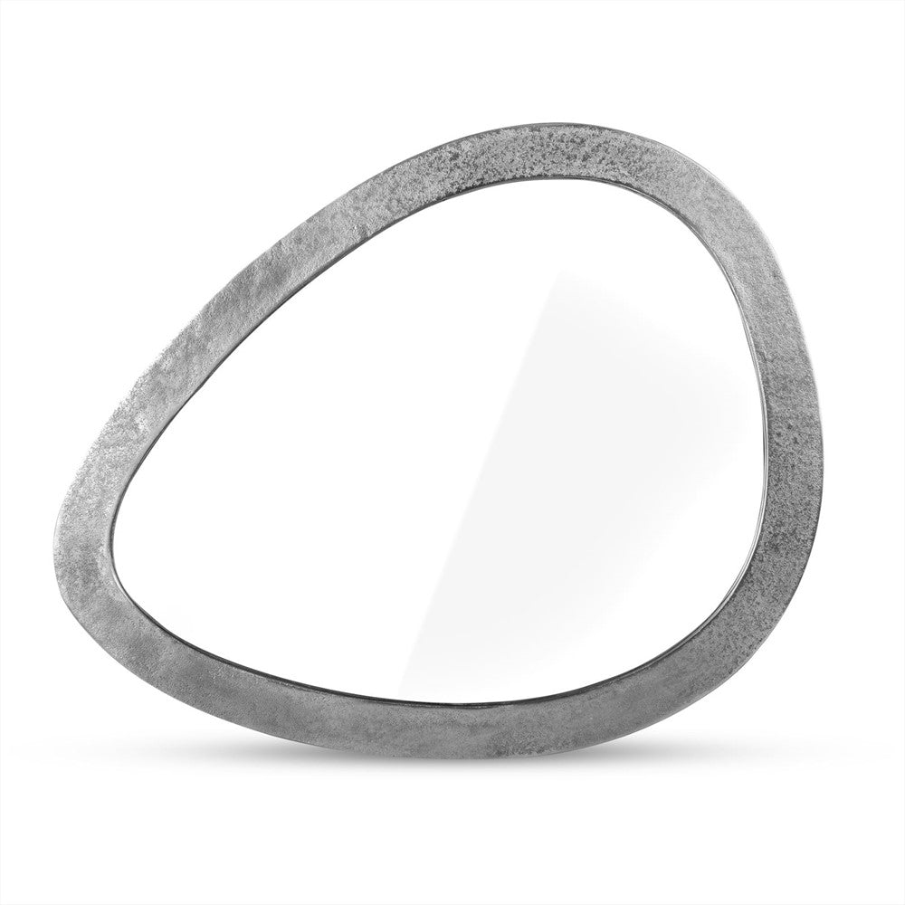 Spiegel Organisch Zilver Groot